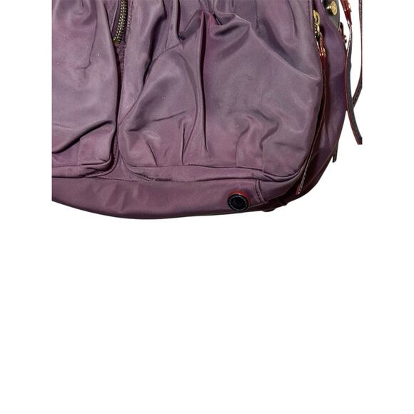 MZ Wallace Jane Bedford Purple Nylon and Leather Tote Shoulder Bag Purse - Picture 3 of 9